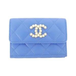 CHANEL Authentic Blue Wallet